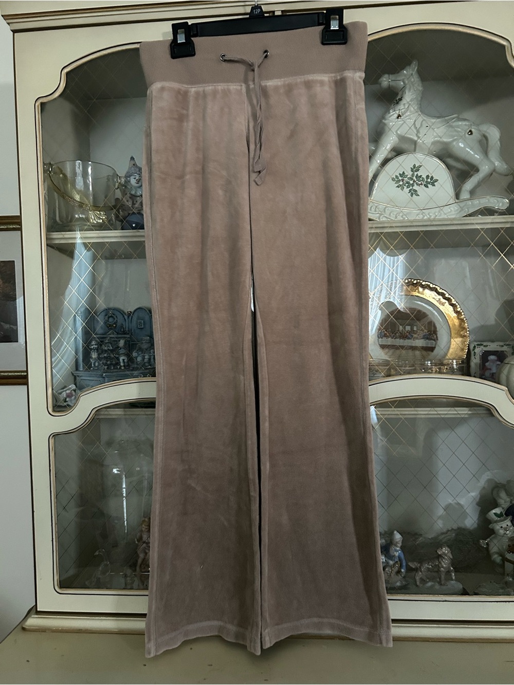 No Tag Taupe Velour Drawstring Lounge Pants SZ S C:504A-5/19/26